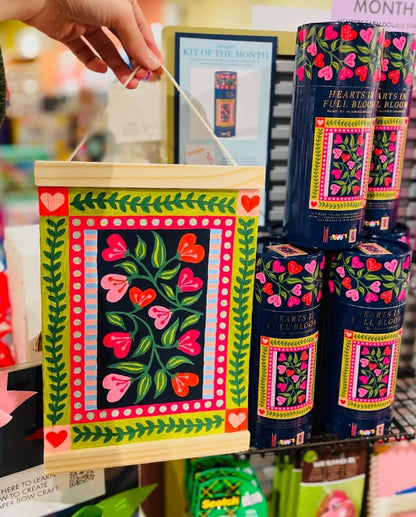 🎨Hearts in Full Bloom Paint by Number Kit