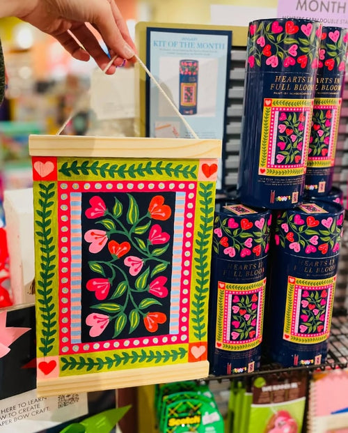 🎨Hearts in Full Bloom Paint by Number Kit