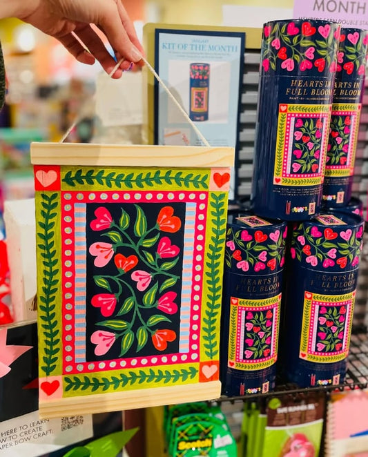 🎨Hearts in Full Bloom Paint by Number Kit