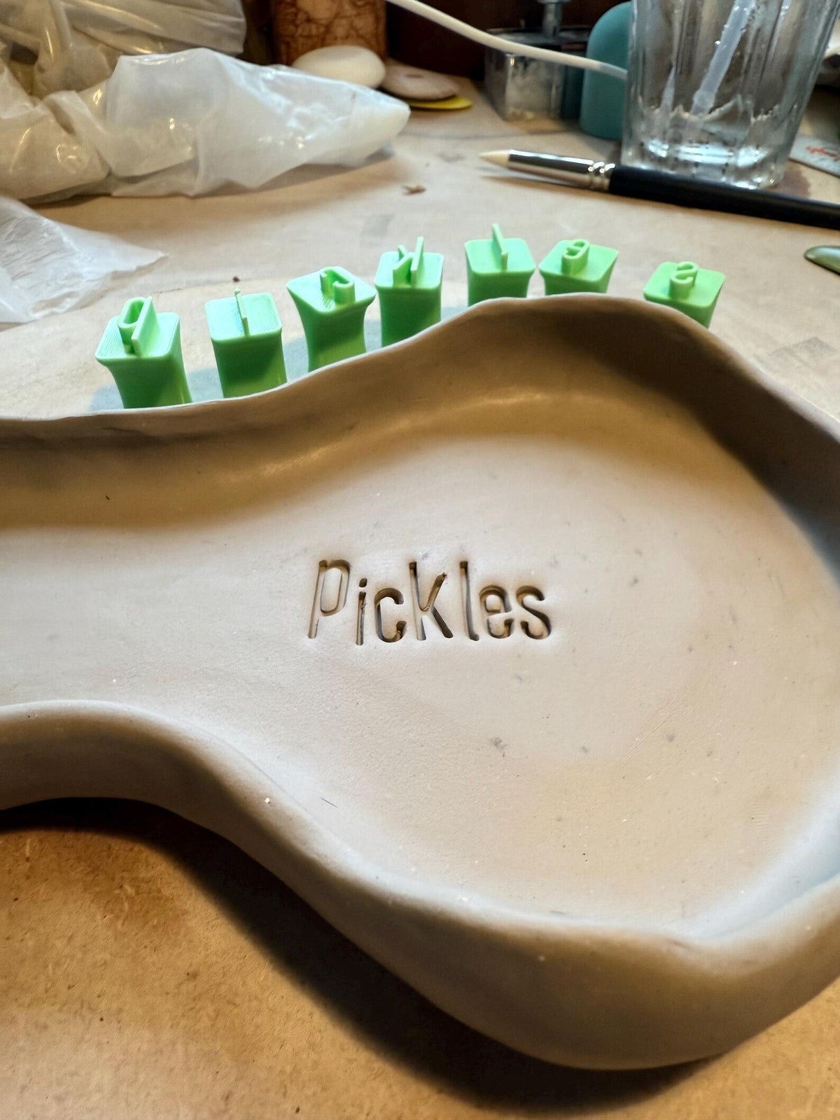 Uppercase and Lowercase Alphabet & Number Clay Stamp Sets