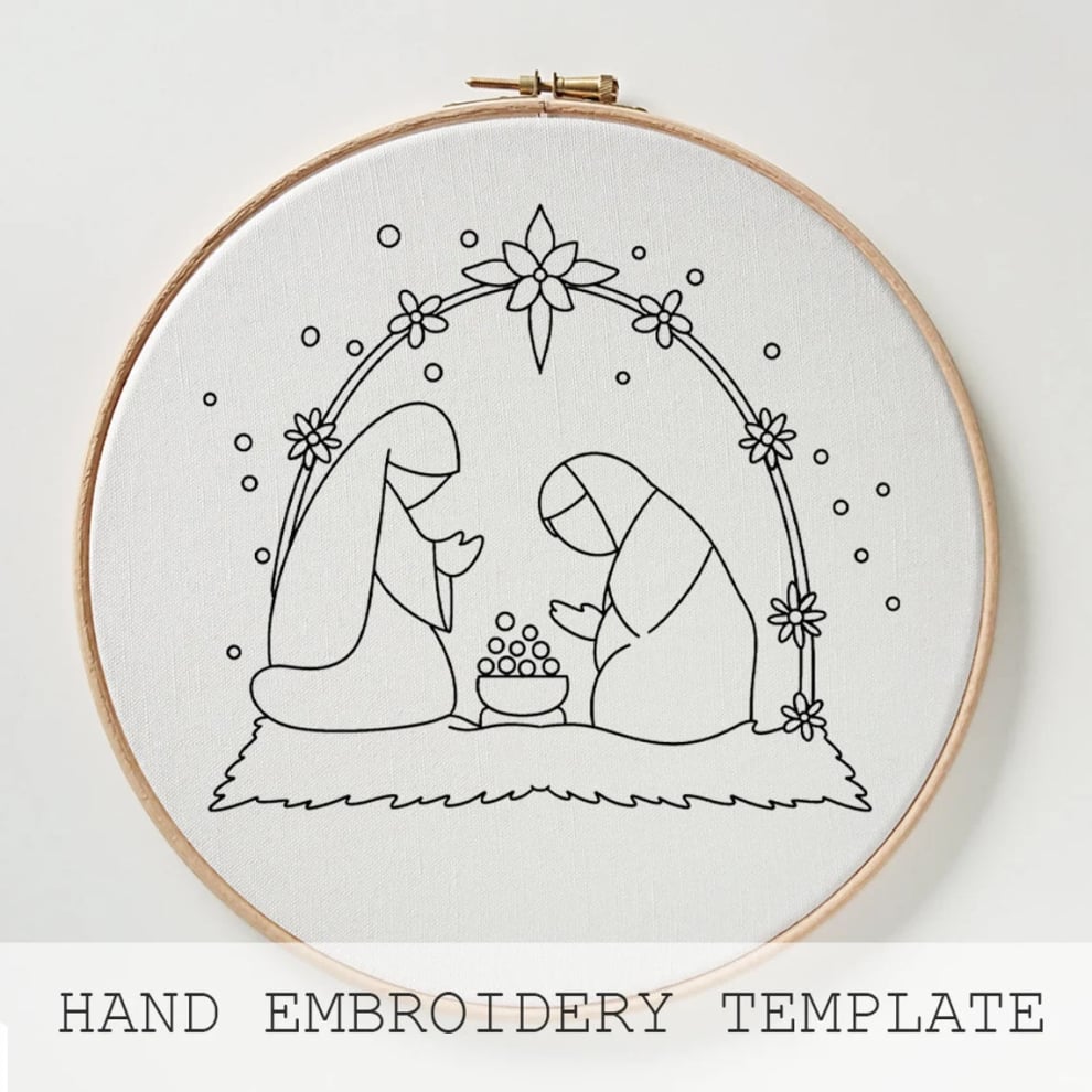 Nativity Scene Embroidery Kit
