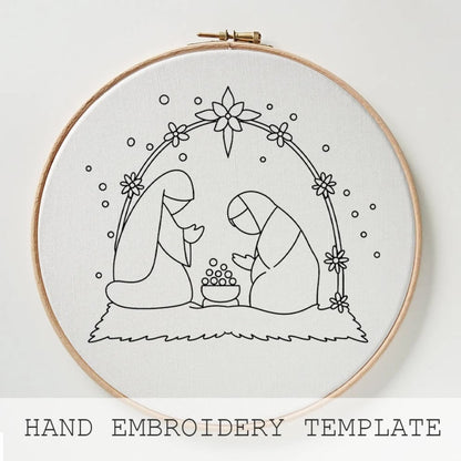 Nativity Scene Embroidery Kit