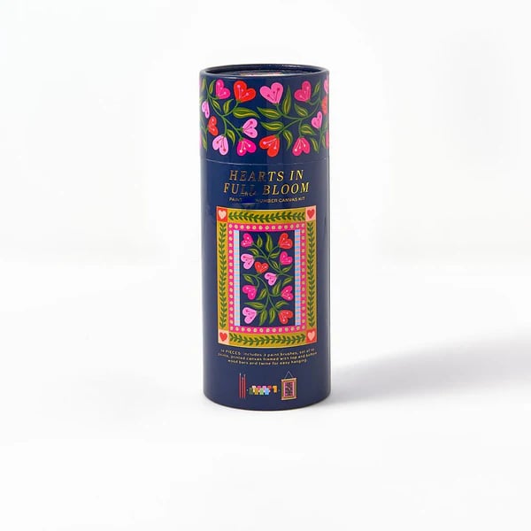 🎨Hearts in Full Bloom Paint by Number Kit