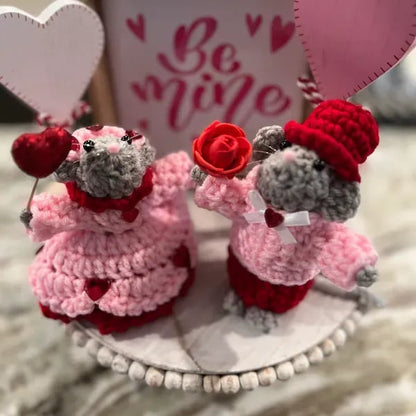 💖🐭Crochet Valentine Mouse Couple