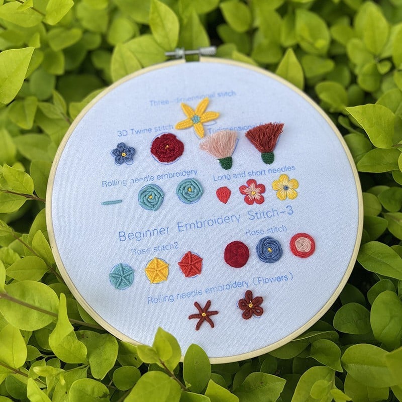 Embroidery Stitches Practice Kit (3 pcs)