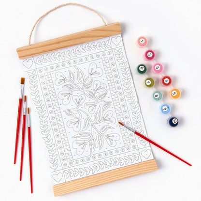 🎨Hearts in Full Bloom Paint by Number Kit