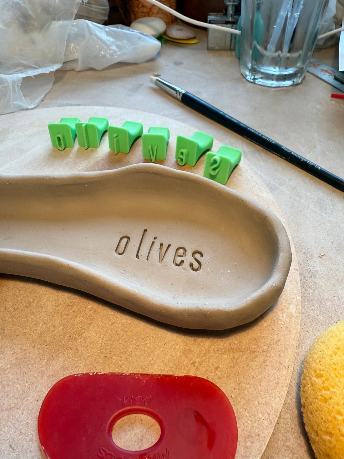 Uppercase and Lowercase Alphabet & Number Clay Stamp Sets