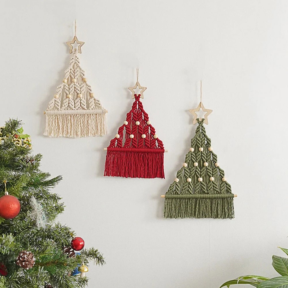 🎄Handcrafted Woven Christmas Tree Decor