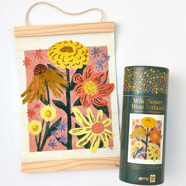 🎨Hearts in Full Bloom Paint by Number Kit