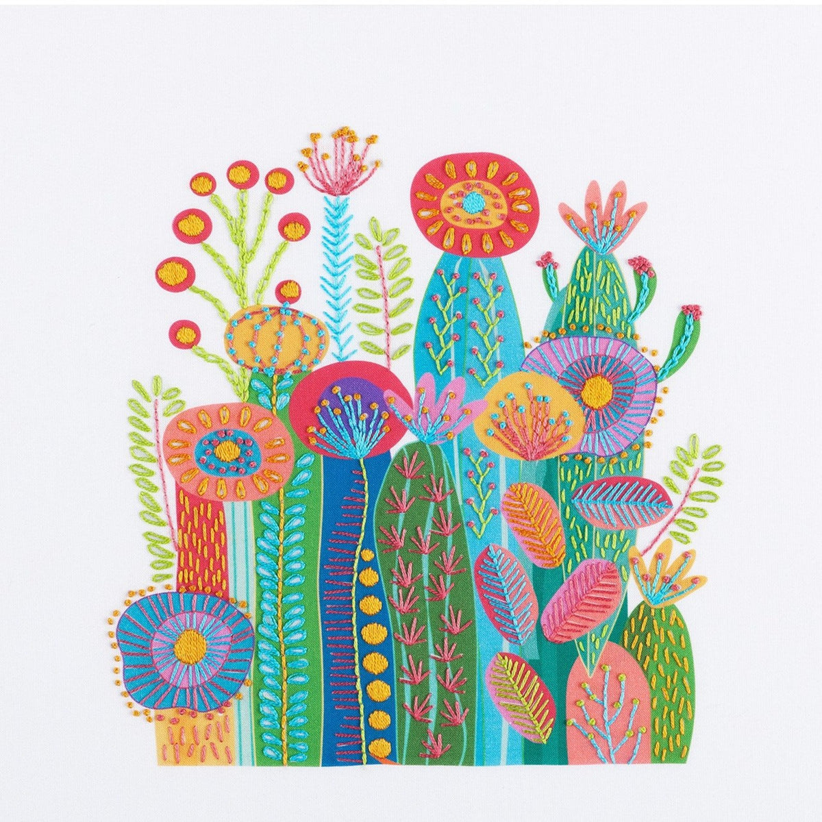 Interesting Cactus Hand Embroidery Kit