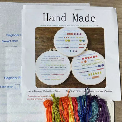 Embroidery Stitches Practice Kit (3 pcs)