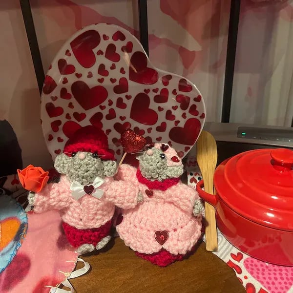 💖🐭Crochet Valentine Mouse Couple