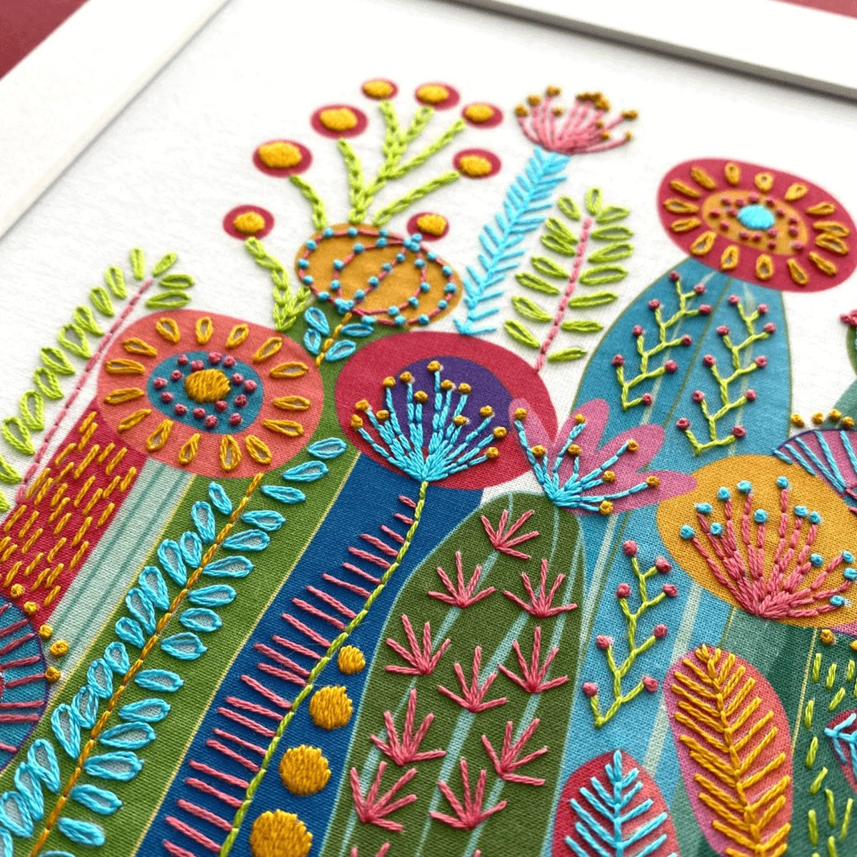 Interesting Cactus Hand Embroidery Kit