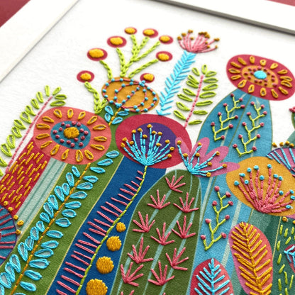 Interesting Cactus Hand Embroidery Kit