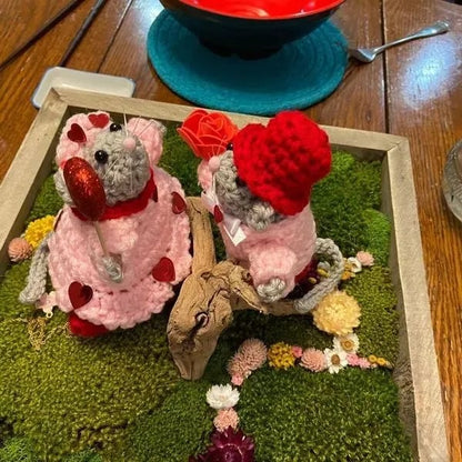 💖🐭Crochet Valentine Mouse Couple