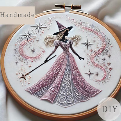 🎉Pink Witch Embroidery KIT