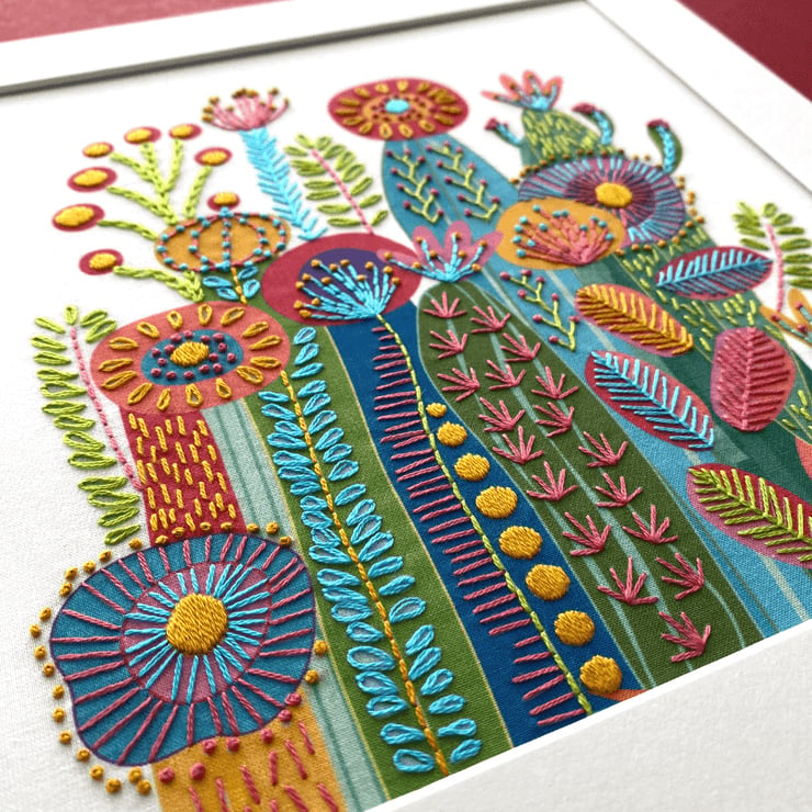 Interesting Cactus Hand Embroidery Kit